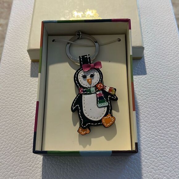 COACH Penguin Keychain NWT - Picture 2 of 5